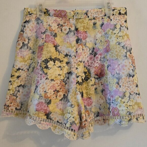 Zimmermann Valour Hydrangea Flare Shorts Size 1 Small b89E - Picture 5 of 11